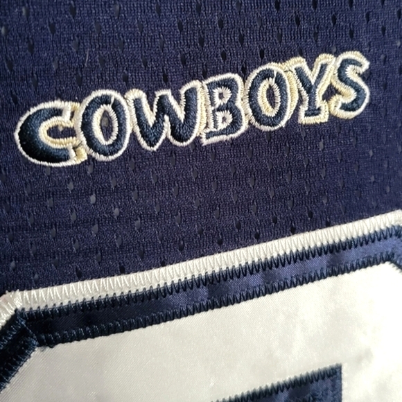 Dallas Cowboys TONY ROMO # 9-NFL Navy Blue Jersey By Reebok. - Picture 7 of 16